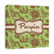 Green & Brown Toile Canvas Print - 12x12 (Personalized)