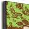 Green & Brown Toile 12x12 Wood Print - Closeup