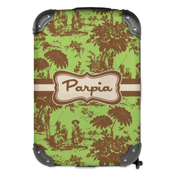 Green & Brown Toile Kids Hard Shell Backpack (Personalized)