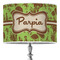 Green & Brown Toile Drum Lamp Shade (Personalized)