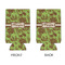 Green & Brown Toile 16oz Can Sleeve - APPROVAL