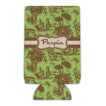 Green & Brown Toile Can Cooler (Personalized)