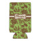Green & Brown Toile 16oz Can Sleeve - FRONT (flat)