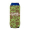 Green & Brown Toile 16oz Can Sleeve - FRONT (on can)
