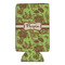Green & Brown Toile 16oz Can Sleeve - Set of 4 - FRONT