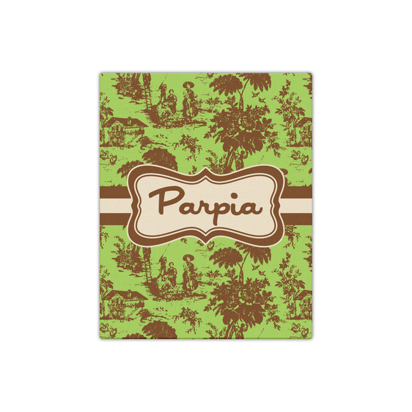 Green & Brown Toile 16x20 - Canvas Print - Front View