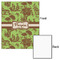 Green & Brown Toile 16x20 - Matte Poster - Front & Back