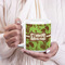 Green & Brown Toile 20oz Coffee Mug - LIFESTYLE