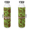Green & Brown Toile 20oz Water Bottles - Full Print - Approval