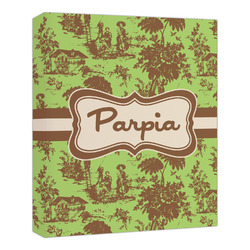 Green & Brown Toile Canvas Print - 20x24 (Personalized)