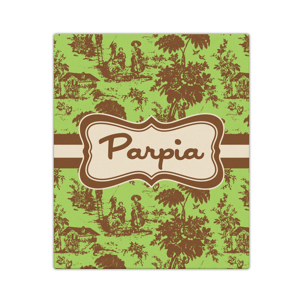 Green & Brown Toile 20x24 - Canvas Print - Front View