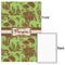 Green & Brown Toile 20x30 - Matte Poster - Front & Back
