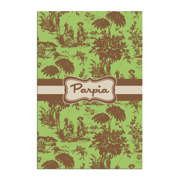 Custom Green & Brown Toile Posters - Matte - 20x30 (Personalized)