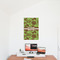 Green & Brown Toile 20x30 - Matte Poster - On the Wall