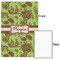 Green & Brown Toile 24x36 - Matte Poster - Front & Back