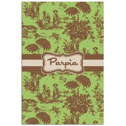 Green & Brown Toile Poster - Matte - 24x36 (Personalized)