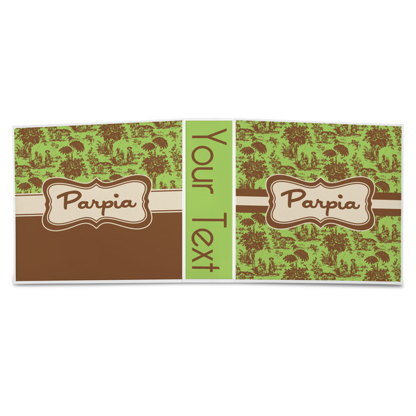 Green & Brown Toile 3-Ring Binder Approval- 3in