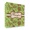 Green & Brown Toile 3 Ring Binders - Full Wrap - 2" - FRONT