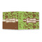 Green & Brown Toile 3 Ring Binders - Full Wrap - 2" - OPEN OUTSIDE