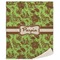 Green & Brown Toile 50x60 Sherpa Blanket