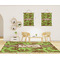 Green & Brown Toile 8'x10' Indoor Area Rugs - IN CONTEXT