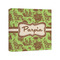 Green & Brown Toile Canvas Print - 8x8 (Personalized)