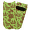 Green & Brown Toile Adult Ankle Socks