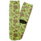 Green & Brown Toile Adult Crew Socks