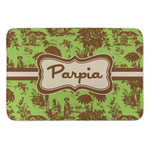 Green & Brown Toile Anti-Fatigue Kitchen Mat (Personalized)