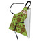 Green & Brown Toile Apron - Folded