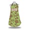 Green & Brown Toile Apron on Mannequin
