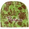 Green & Brown Toile Baby Hat Beanie
