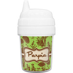 Green & Brown Toile Baby Sippy Cup (Personalized)