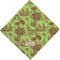 Green & Brown Toile Bandana - Full View