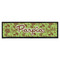 Green & Brown Toile Bar Mat (Personalized)