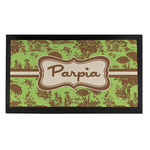 Green & Brown Toile Bar Mat - Small (Personalized)
