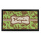 Green & Brown Toile Bar Mat - Small - FRONT