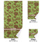 Green & Brown Toile Bath Towel Sets - 3-piece - Approval