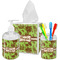 Green & Brown Toile Bathroom Accessories Set (Personalized)