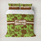Green & Brown Toile Duvet Cover (Personalized)