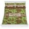 Green & Brown Toile Comforters (Personalized)