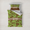 Green & Brown Toile Duvet Cover Set - Twin (Personalized)
