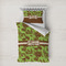 Green & Brown Toile Bedding Set- Twin XL Lifestyle - Duvet