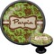 Green & Brown Toile Cabinet Knob (Black) (Personalized)