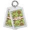 Green & Brown Toile Bling Keychain - MAIN