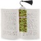 Green & Brown Toile Bookmark with tassel - In book