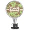 Green & Brown Toile Bottle Stopper Main View