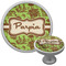 Green & Brown Toile Cabinet Knob (Personalized)