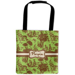 Green & Brown Toile Auto Back Seat Organizer Bag (Personalized)
