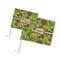 Green & Brown Toile Car Flags - PARENT MAIN (both sizes)